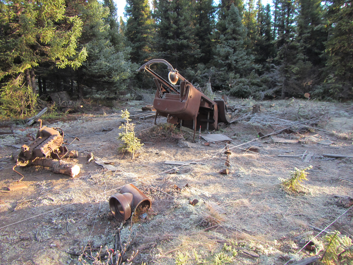 The snowmobile – a converted Ford Model T – was unearthed in Labrador several years ago. 